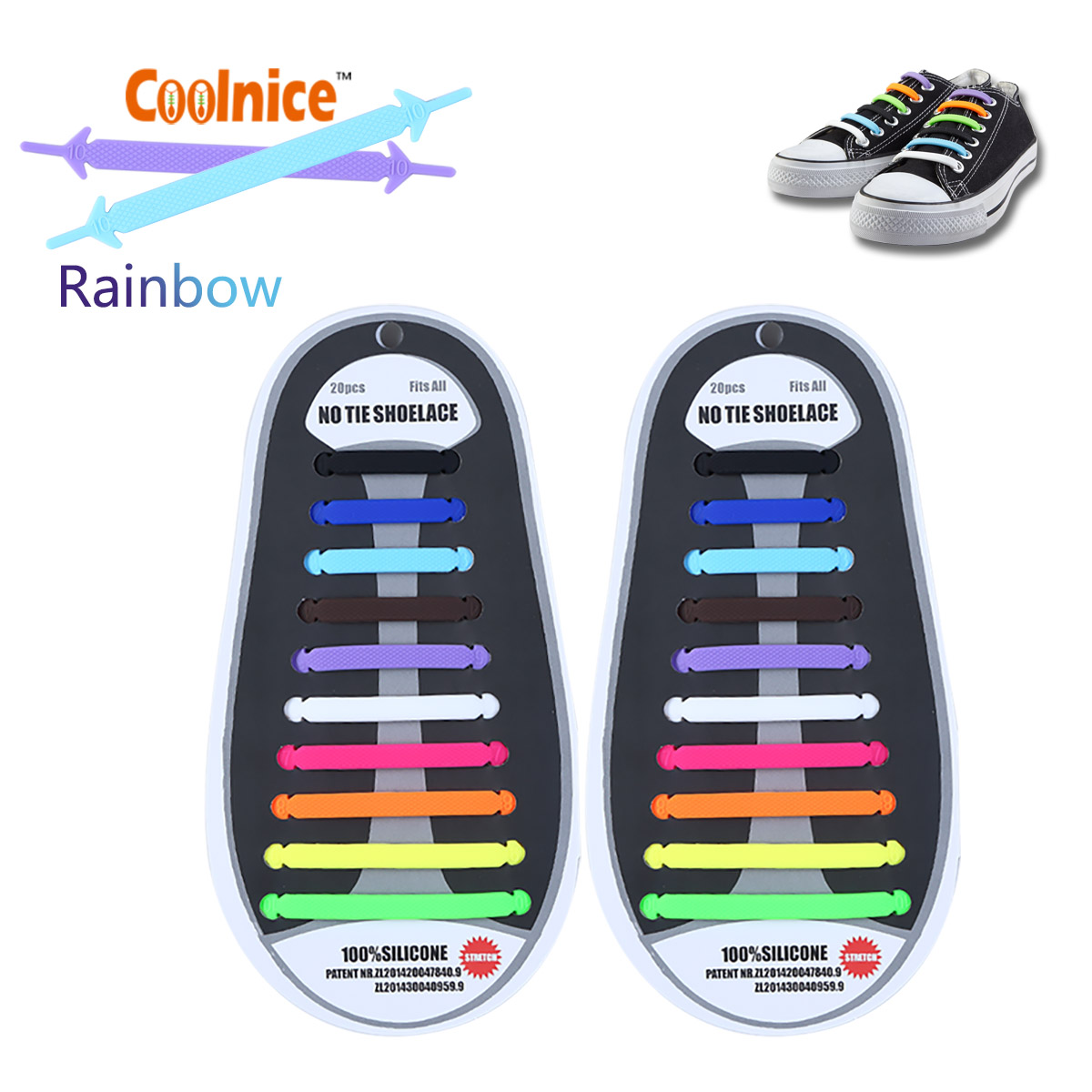 2 Pack No Tie Shoelaces Elastic 100 Silicone Shoe lace For kids senior adult eBay