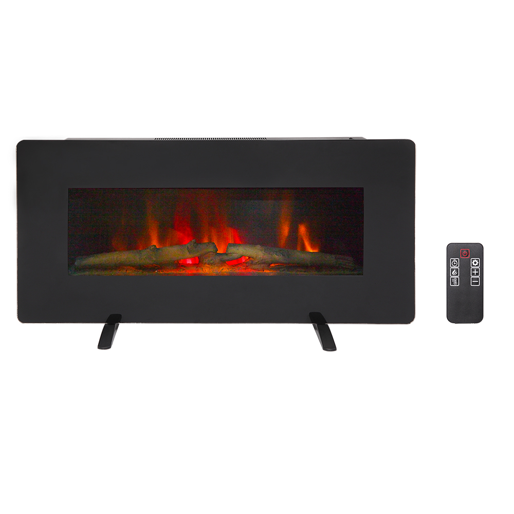 1400w 36 Inch Electric Fireplace Wall Mount Heater Flame Remote